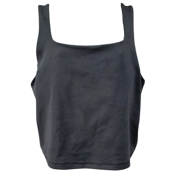 All In Motion Womens Black Crop Tank Top Recycled Polyester Spandex 1X - Picture 1 of 5